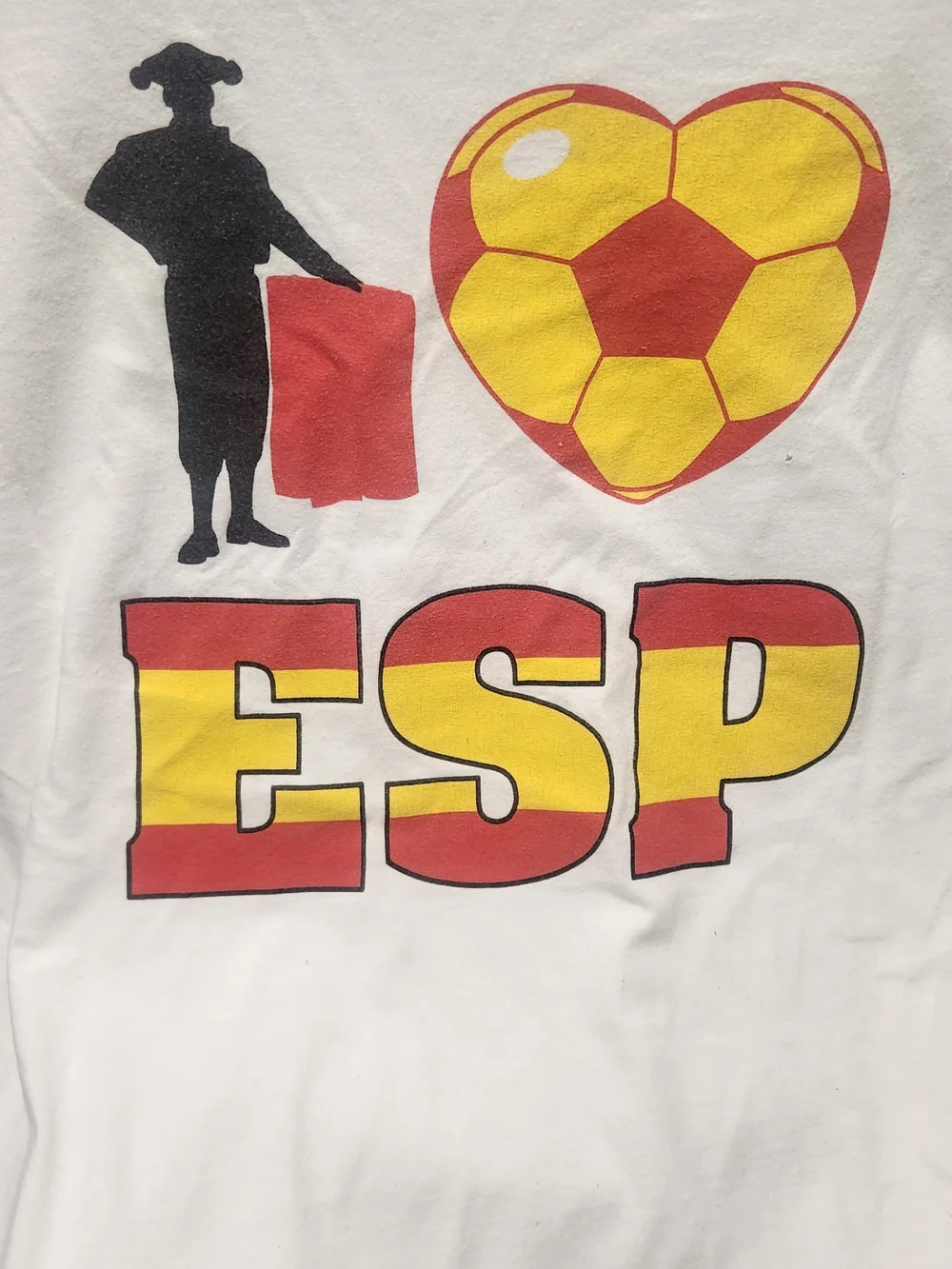 Championship White Spain Soccer Graphic T-Shirt Unique!